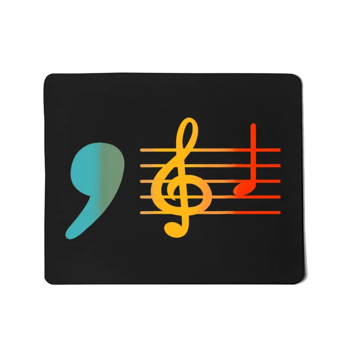 Comma La Music Notes Kamala Harris Music Teacher Elections Mousepad