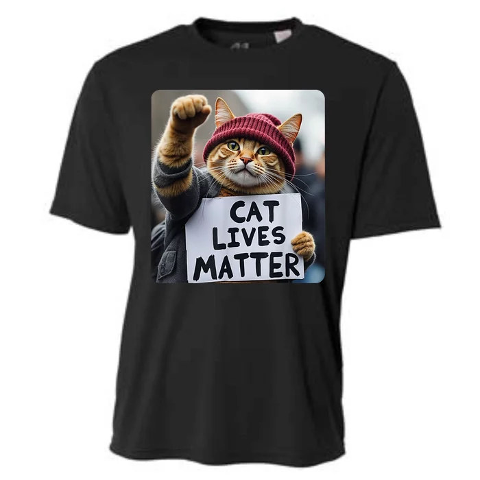 Cat Lives Matter Trump Make Pets Safe Donald Trump 2024 Cats Gift Cooling Performance Crew T-Shirt