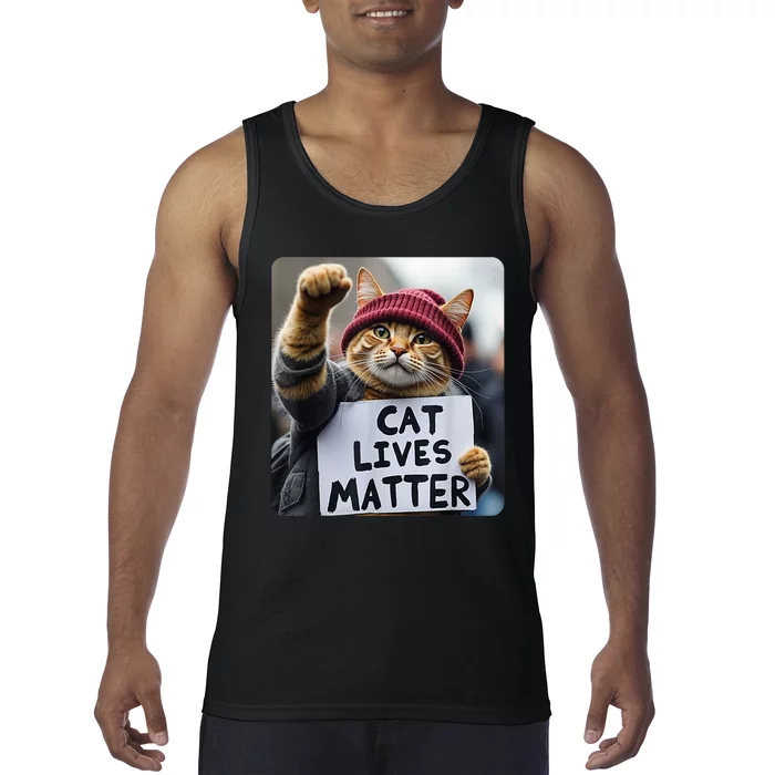 Cat Lives Matter Trump Make Pets Safe Donald Trump 2024 Cats Gift Tank Top