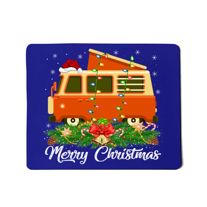 Camper Lover Matching Santa Hat Camper Van Christmas Gift Mousepad