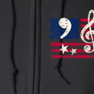 Comma La Music Notes Music Teacher Elections Kamala Harris Full Zip Hoodie