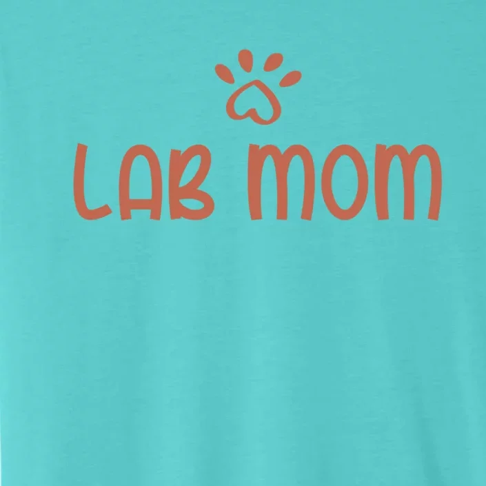 Chocolate Lab Mom Valentine's Day Labrador Mama Gift ChromaSoft Performance T-Shirt