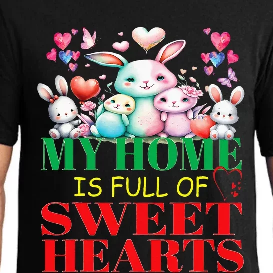 Cute Lovely My Home Is Full Of Sweet Hearts Valentines Day Pajama Set