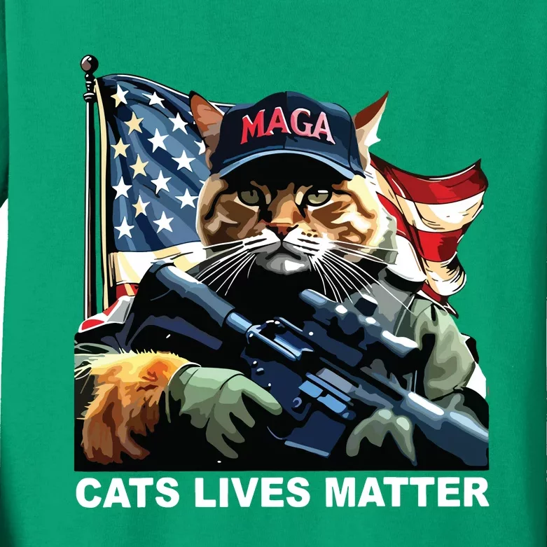 Cats Lives Matter Kids Long Sleeve Shirt