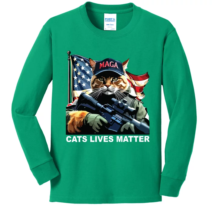 Cats Lives Matter Kids Long Sleeve Shirt