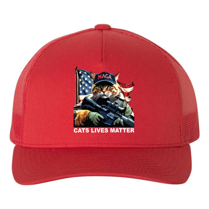 Cats Lives Matter Yupoong Adult 5-Panel Trucker Hat