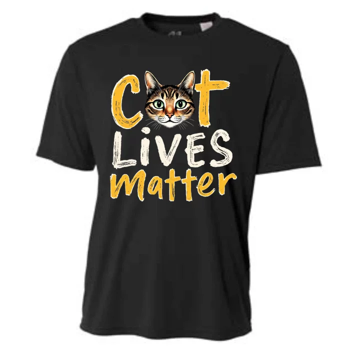 Cat Lives Matter Cooling Performance Crew T-Shirt