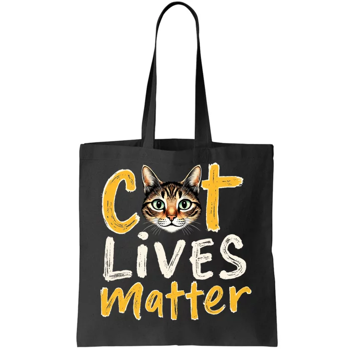 Cat Lives Matter Tote Bag