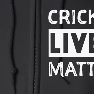 Cricket Lives Matter Bug Lover Entomology Funny Full Zip Hoodie