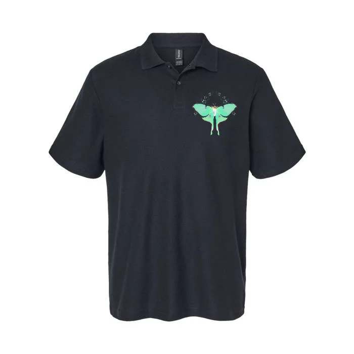 Cute Luna Moth Beautiful Butterfly Insect Lover Themed Softstyle Adult Sport Polo