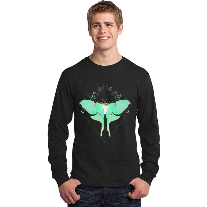 Cute Luna Moth Beautiful Butterfly Insect Lover Themed Tall Long Sleeve T-Shirt