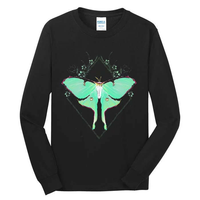 Cute Luna Moth Beautiful Butterfly Insect Lover Themed Tall Long Sleeve T-Shirt