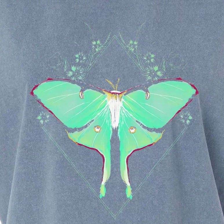 Cute Luna Moth Beautiful Butterfly Insect Lover Themed Garment-Dyed Women's Muscle Tee