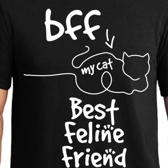 Cat Lover My Bff Best Feline Friend Is A Cat Kitty Cute Gift Pajama Set