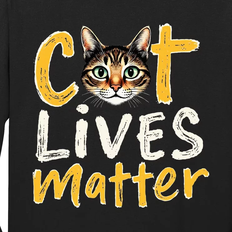 Cat Lives Matter Tall Long Sleeve T-Shirt