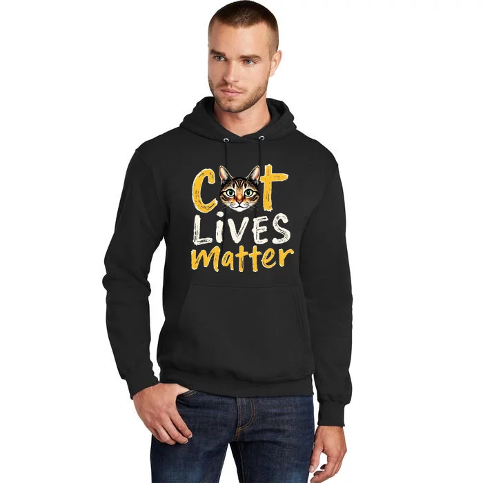 Cat Lives Matter Tall Hoodie