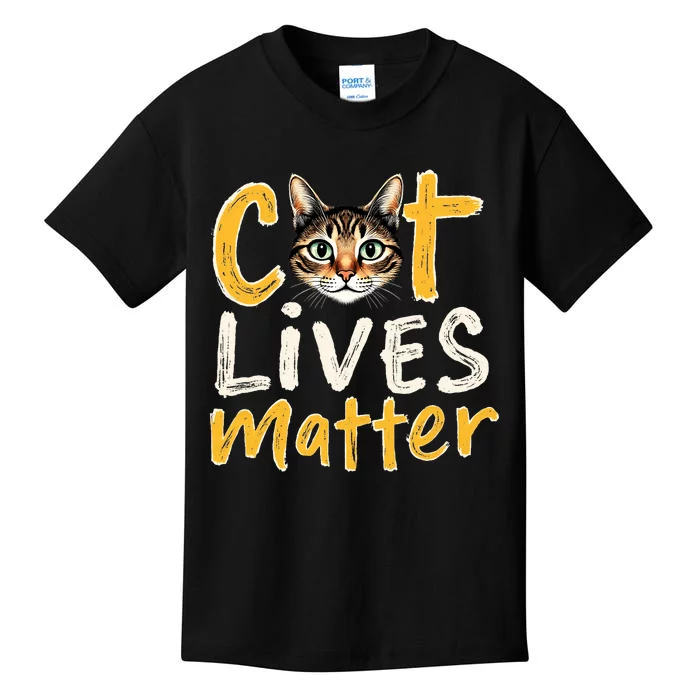 Cat Lives Matter Kids T-Shirt