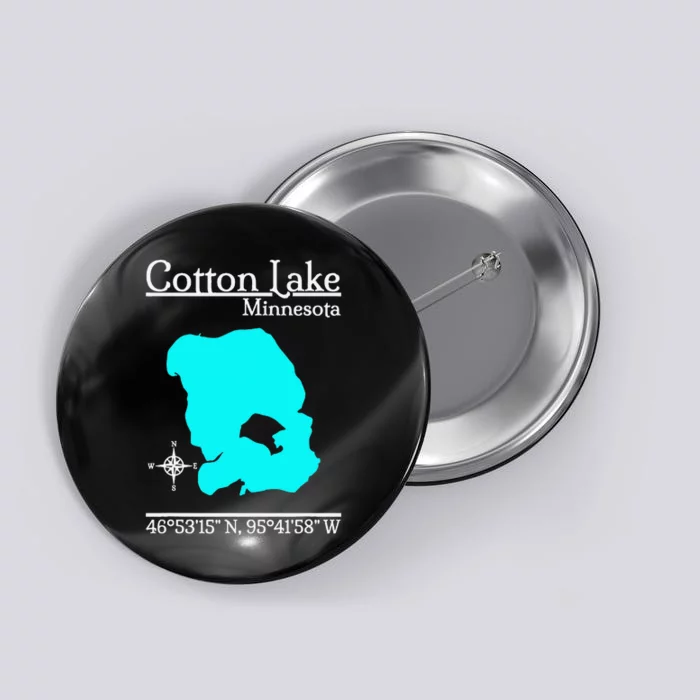 Cotton Lake Minnesota Button