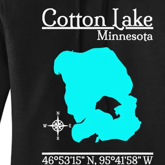 Cotton Lake Minnesota Women's Pullover Hoodie