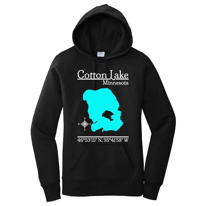 Cotton Lake Minnesota Women's Pullover Hoodie