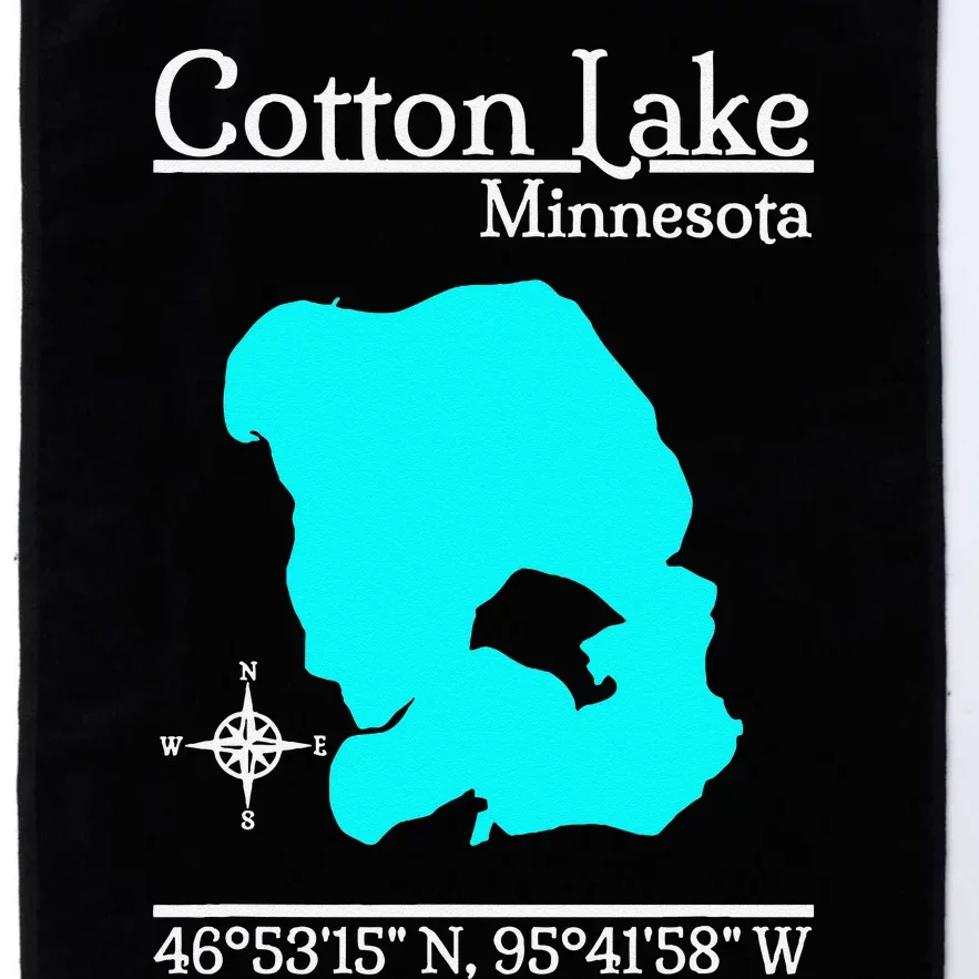 Cotton Lake Minnesota Platinum Collection Golf Towel