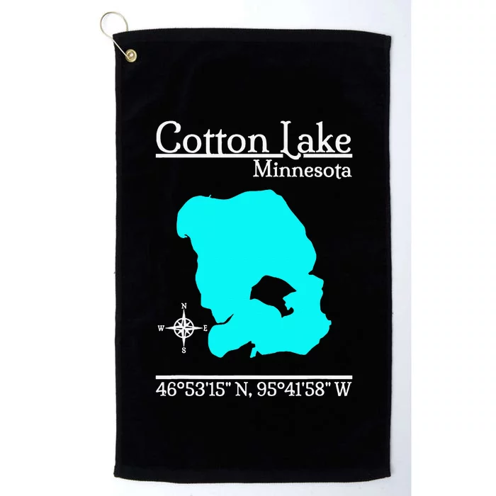 Cotton Lake Minnesota Platinum Collection Golf Towel