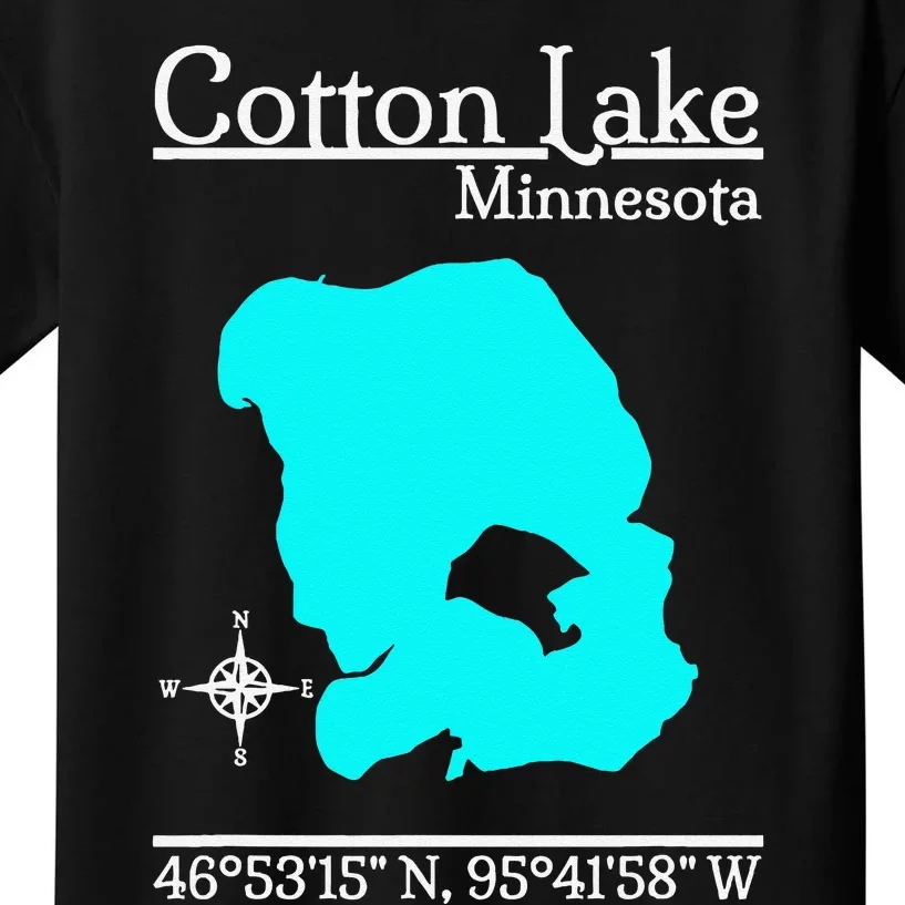 Cotton Lake Minnesota Kids T-Shirt