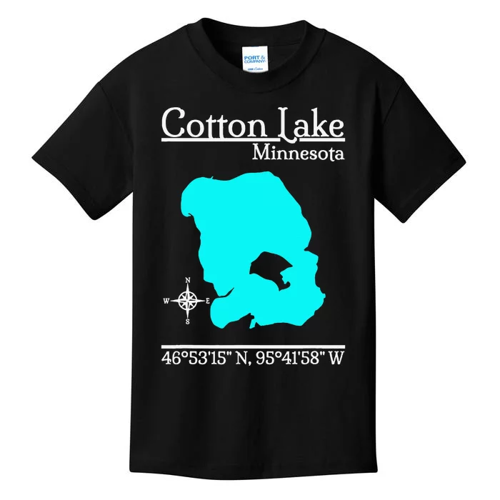 Cotton Lake Minnesota Kids T-Shirt