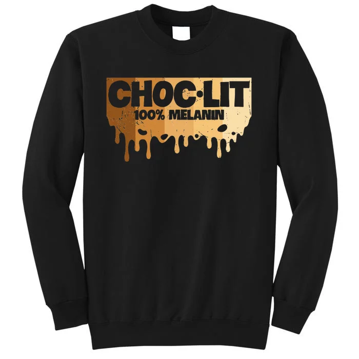 Choc Lit Melanin Queen African Afro Pride Black Historty Sweatshirt