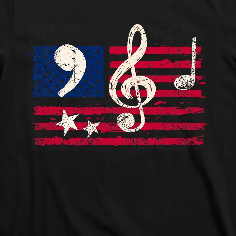 Comma La Music Notes Music Teacher Elections Kamala Harris T-Shirt