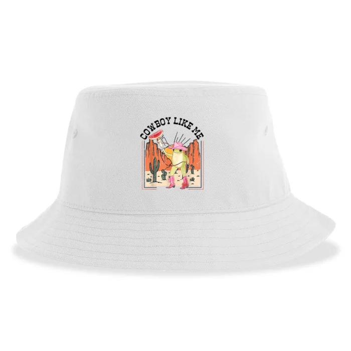 Cowboy Like Me Frog Sustainable Bucket Hat