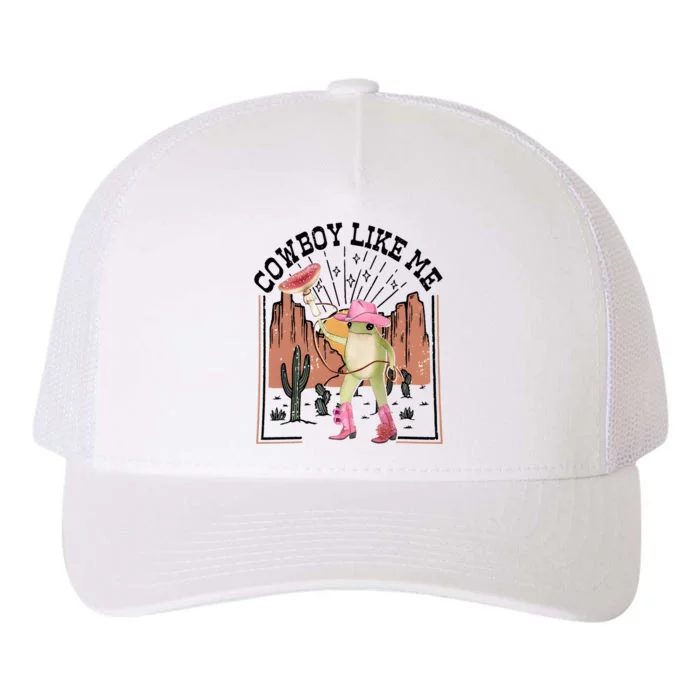 Cowboy Like Me Frog Yupoong Adult 5-Panel Trucker Hat