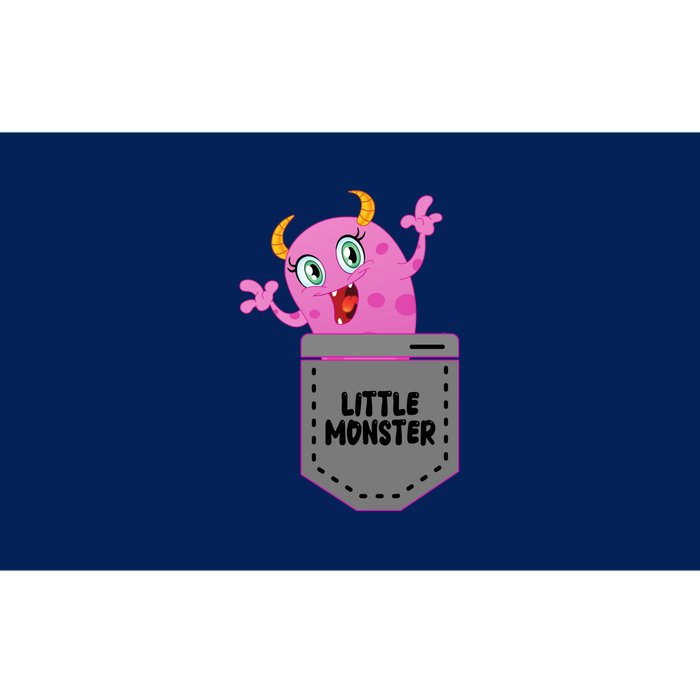 Cute Little Monster Pocket Logo Bumper Sticker