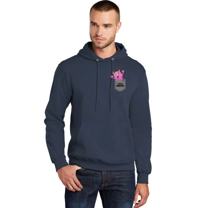 Cute Little Monster Pocket Logo Tall Hoodie