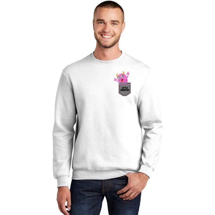 Cute Little Monster Pocket Logo Sweatshirt