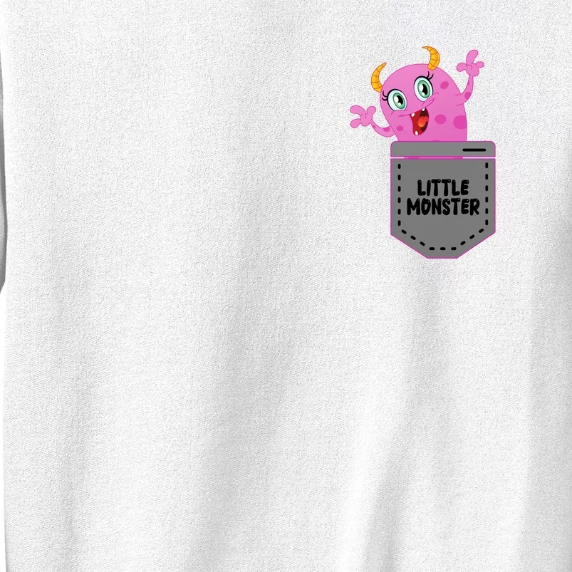 Cute Little Monster Pocket Logo Sweatshirt