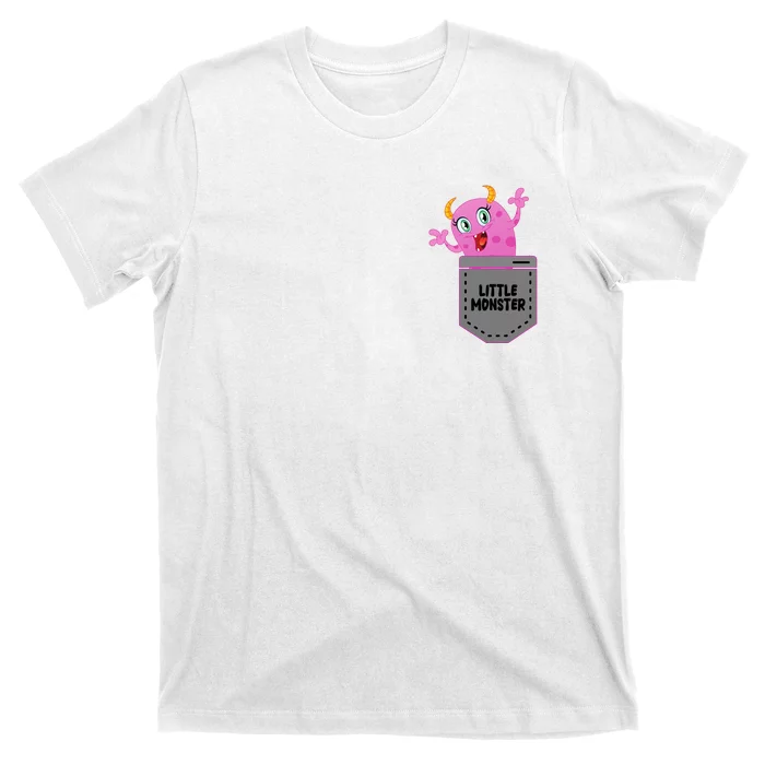 Cute Little Monster Pocket Logo T-Shirt