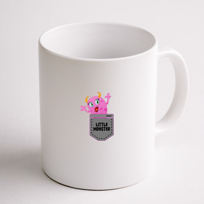 Cute Little Monster Pocket Logo Front & Back Coffee Mug