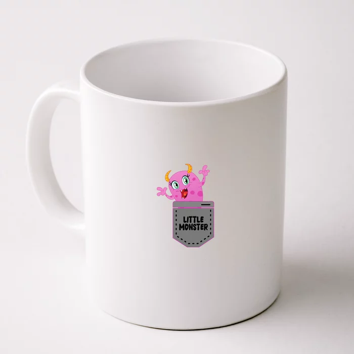 Cute Little Monster Pocket Logo Front & Back Coffee Mug