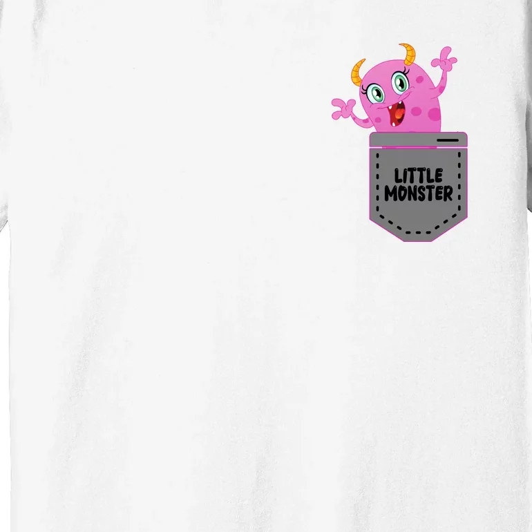 Cute Little Monster Pocket Logo Premium T-Shirt