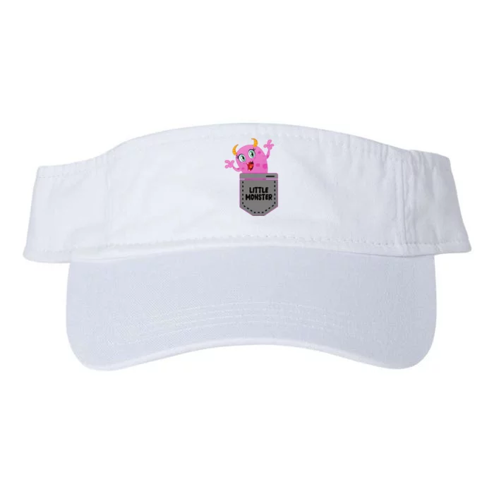 Cute Little Monster Pocket Logo Valucap Bio-Washed Visor