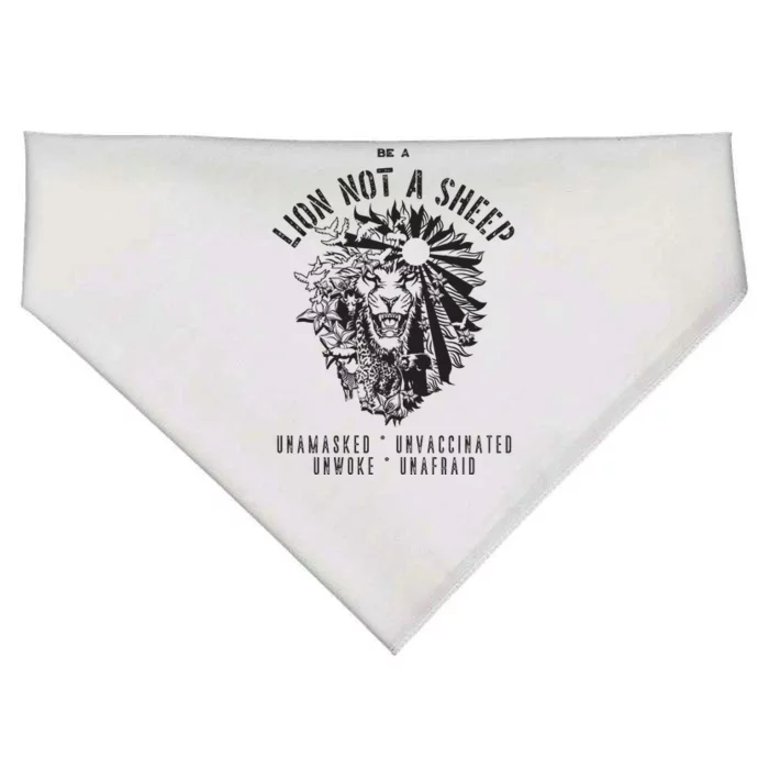 Conservative Lion Not A Sheep USA-Made Doggie Bandana