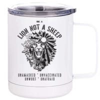 Conservative Lion Not A Sheep 12 oz Stainless Steel Tumbler Cup