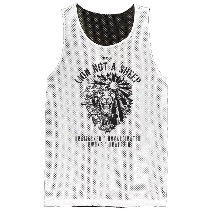 Conservative Lion Not A Sheep Mesh Reversible Basketball Jersey Tank