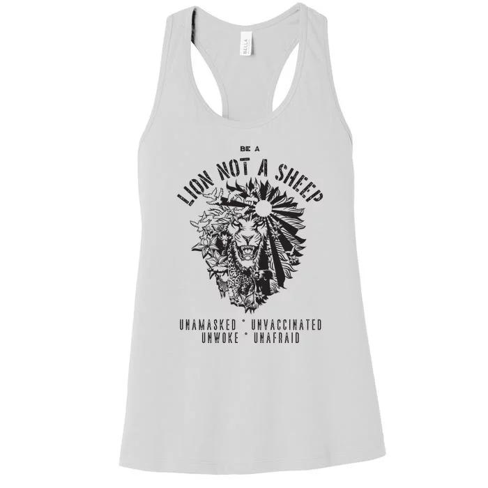 Conservative Lion Not A Sheep Women's Racerback Tank