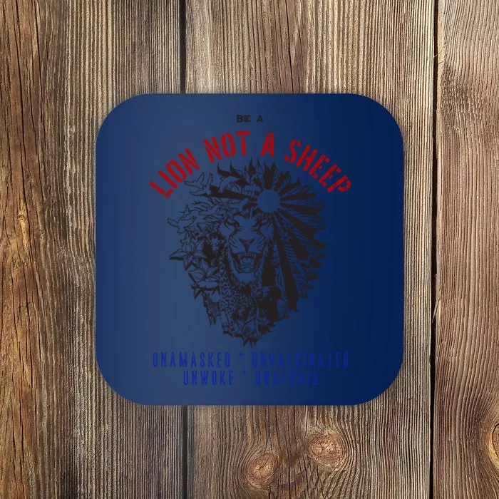 Conservative Lion Not A Sheep Coaster