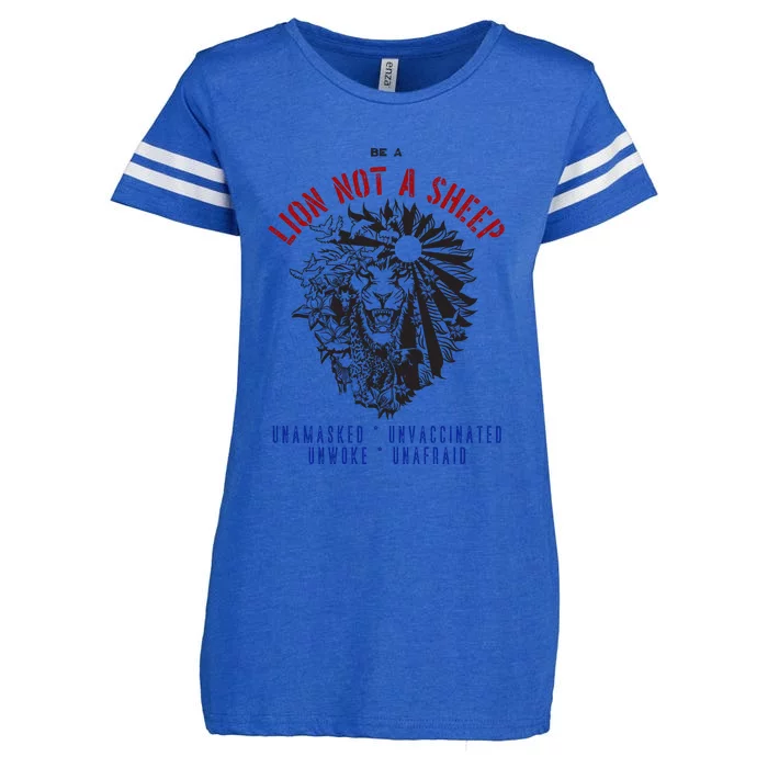 Conservative Lion Not A Sheep Enza Ladies Jersey Football T-Shirt