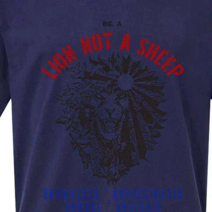 Conservative Lion Not A Sheep Sueded Cloud Jersey T-Shirt