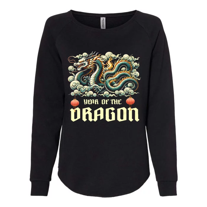 Chinese Lunar New Year 2024 Year Of The Dragon Zodiac Gift Womens California Wash Sweatshirt