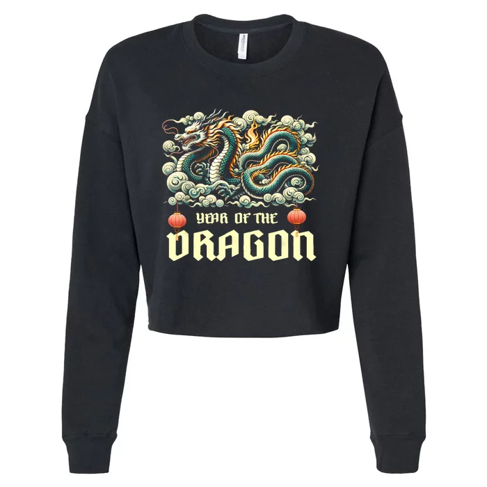 Chinese Lunar New Year 2024 Year Of The Dragon Zodiac Gift Cropped Pullover Crew